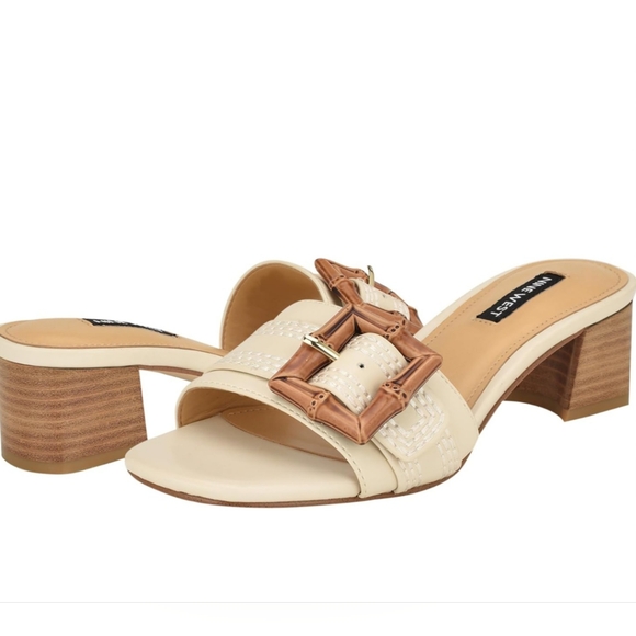 Nine West Shoes - NWOT  Nine West Women's Garta Buckle Slide Sandals Size 9.5